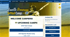 Desktop Screenshot of janellebrenemansoftballcamps.com